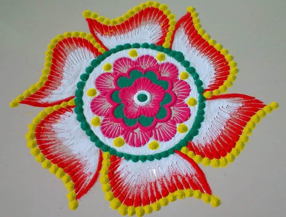 dev diwali rangoli images