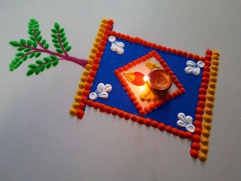 tulsi vivah rangoli design