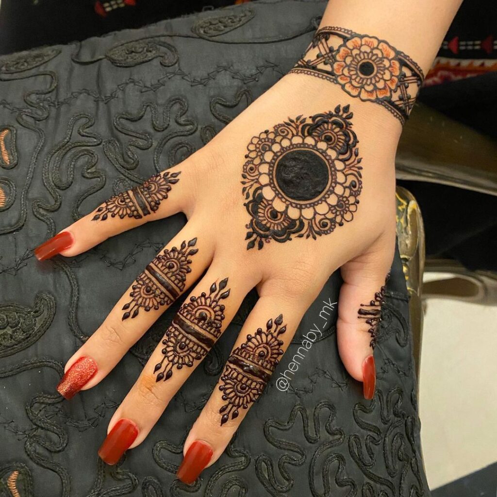 indian mehndi designs for back hand